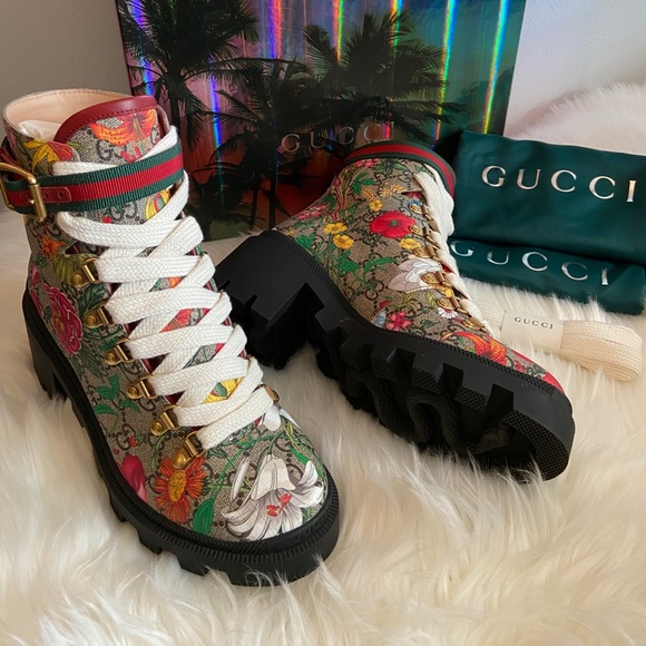 flower gucci shoes
